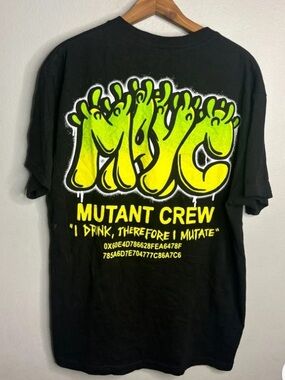 Mutant Crew Short Sleeve Graphic Tee - Black/Green